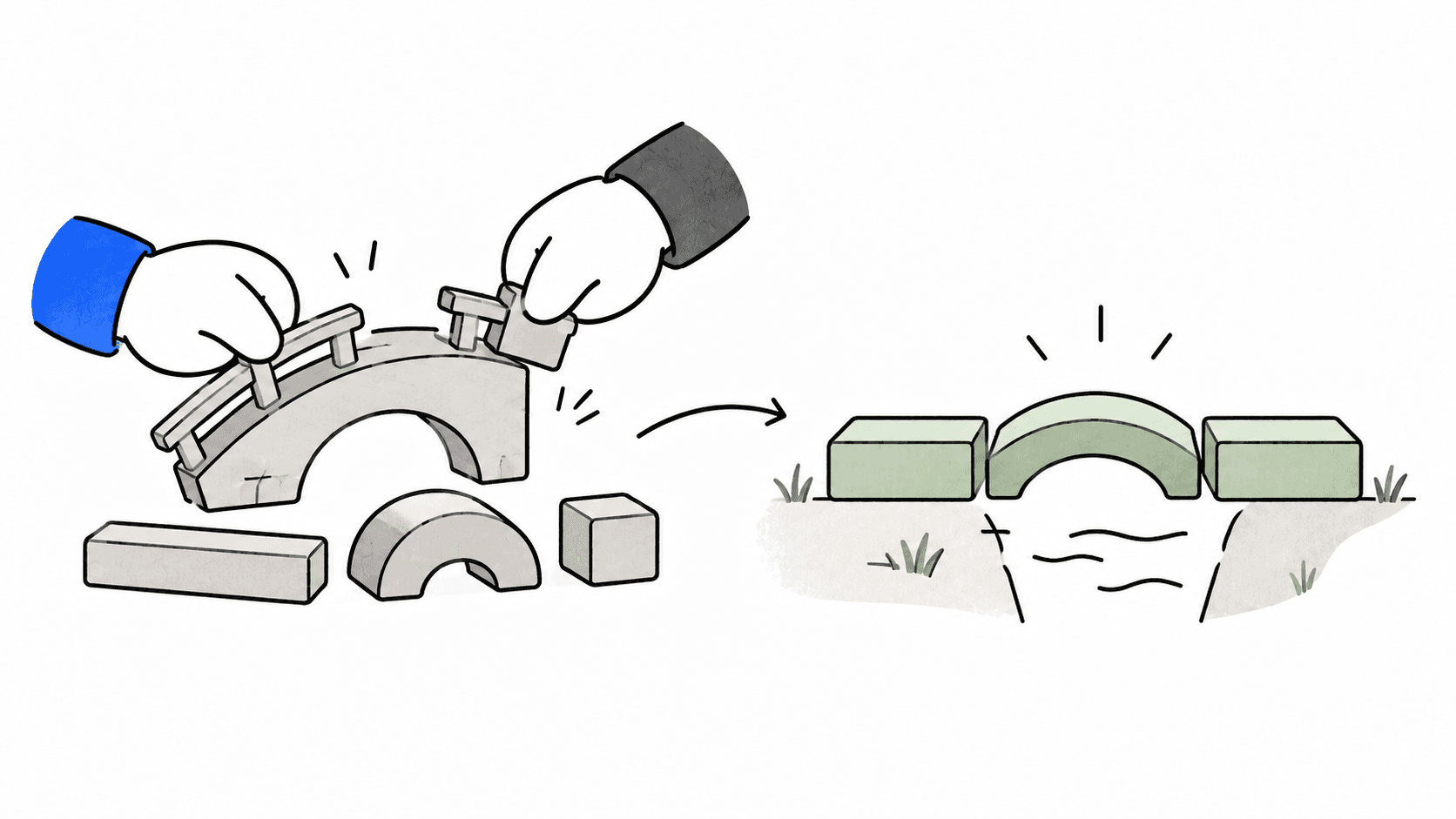 익숙한 해법을 기본 재료로 나누어 보는 손