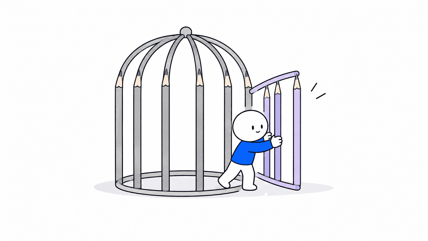 반복되는 믿음의 문을 열어 살펴보는 캐릭터